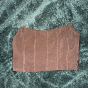 Tiger Mist brown tube top